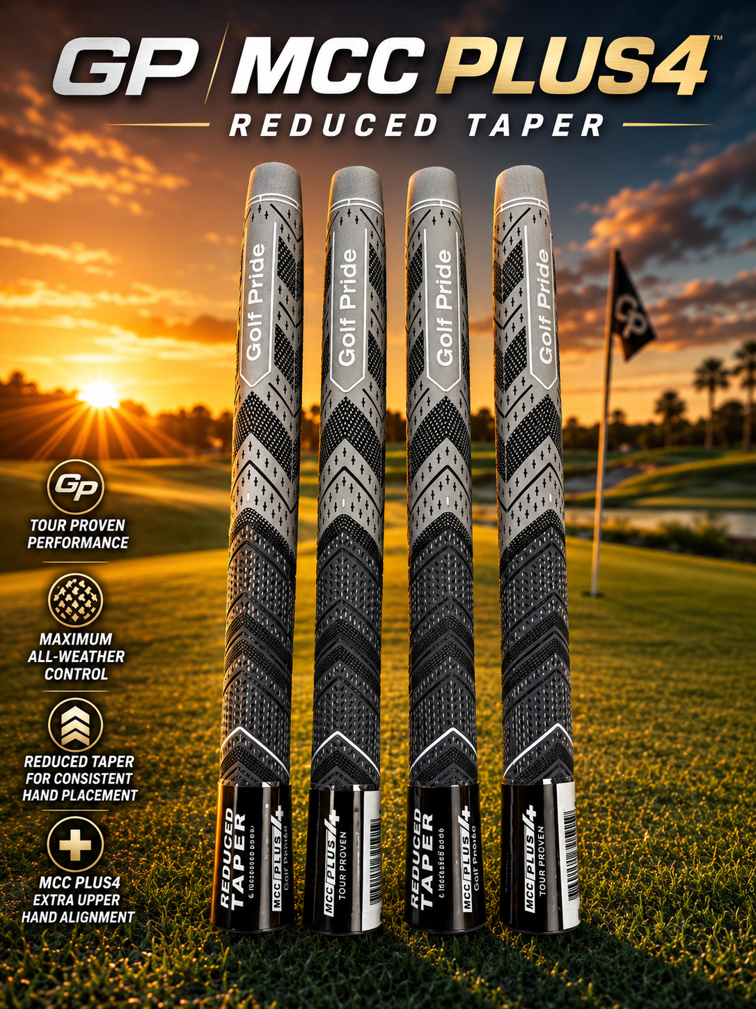 Golf Pride MCC Plus4 Reduced Taper golf grip