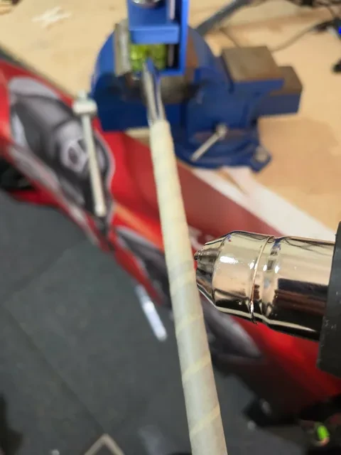 Clean grip removal before the new install